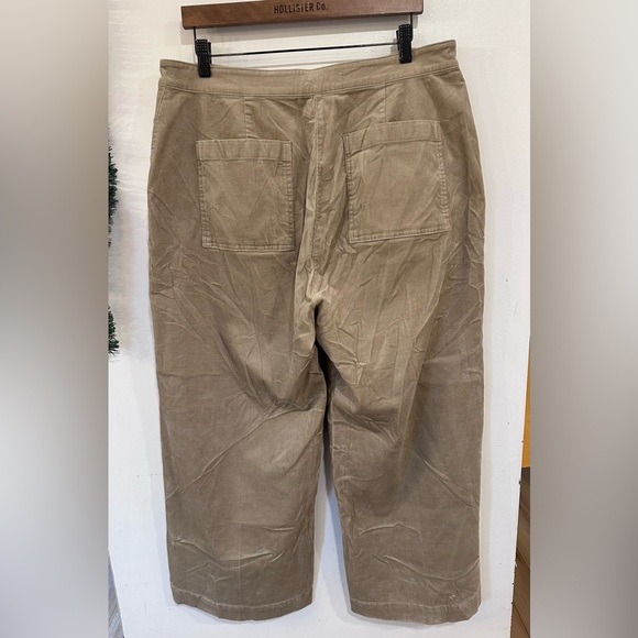 Eileen Fisher Organic Cotton Corduroy Wide Leg Pants Women’s Size 16 Stretch - Picture 4 of 7